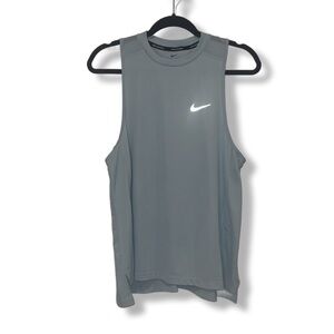 NIKE Womens Dri-Fit Running Tank Baby Blue LG